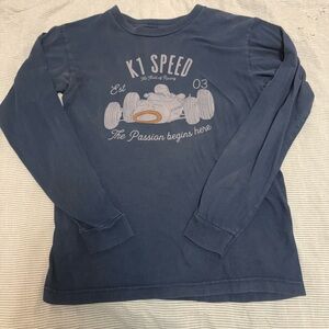 Kids Blue Long Sleeve Shirt